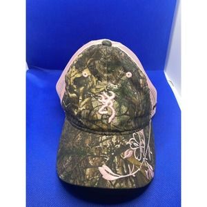 Pink Camouflage Browning cap
